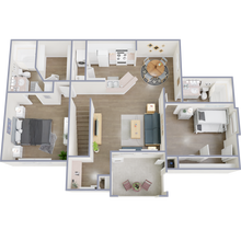 2 Bedroom 1823 floor plan
